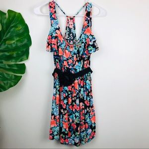 Candies Floral Flowy Mini Dress Size Small